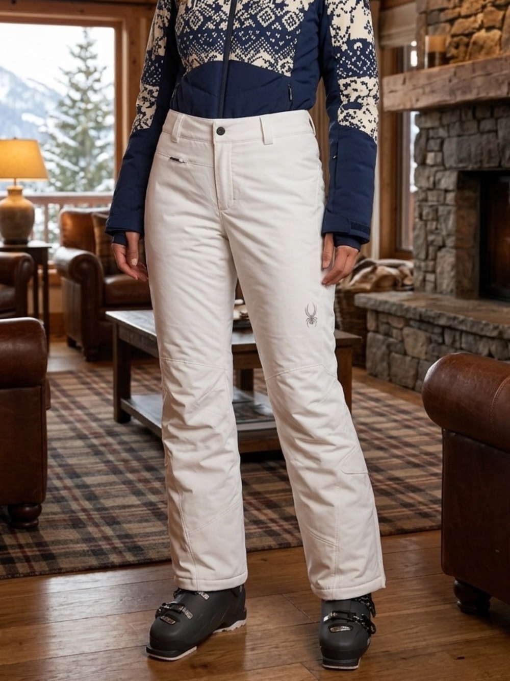 Spyder White XTL Insulated Ski Pants - Size 8